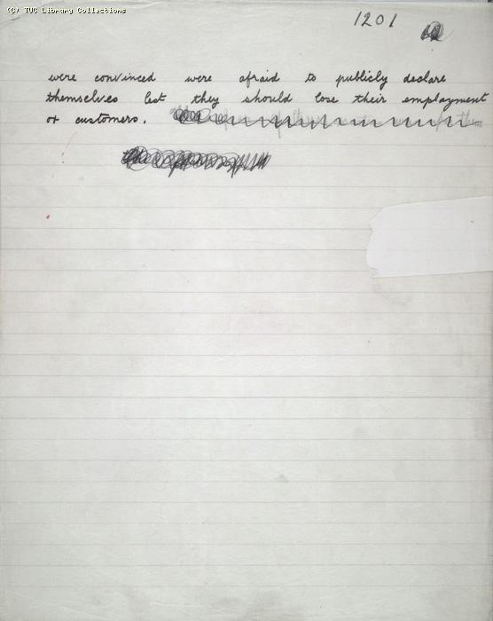 The Ragged Trousered Philanthropists - Manuscript, Page 1201