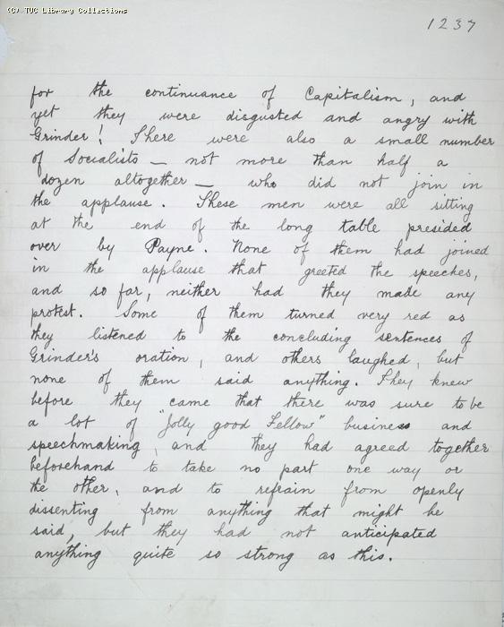 The Ragged Trousered Philanthropists - Manuscript, Page 1237