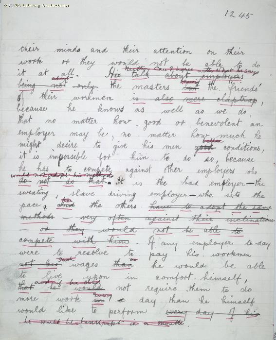 The Ragged Trousered Philanthropists - Manuscript, Page 1245
