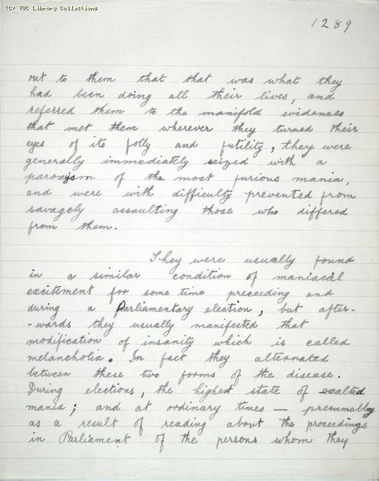 The Ragged Trousered Philanthropists - Manuscript, Page 1289