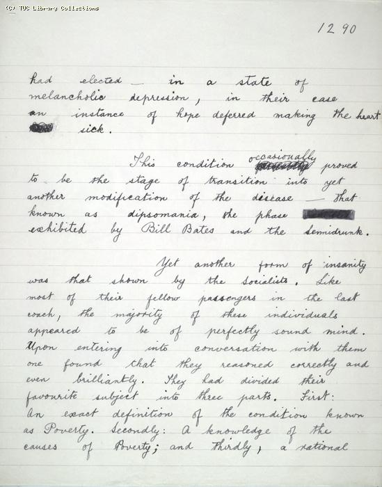The Ragged Trousered Philanthropists - Manuscript, Page 1290