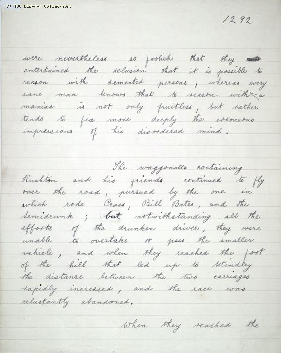 The Ragged Trousered Philanthropists - Manuscript, Page 1292