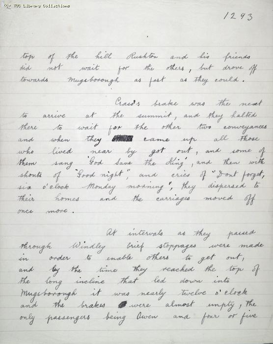 The Ragged Trousered Philanthropists - Manuscript, Page 1293