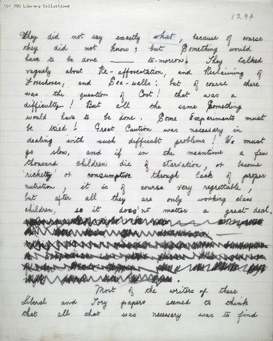 The Ragged Trousered Philanthropists - Manuscript, Page 1296