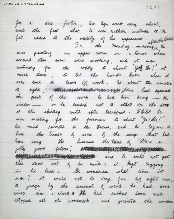The Ragged Trousered Philanthropists - Manuscript, Page 1298