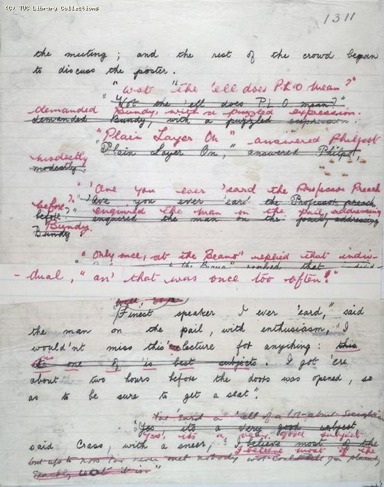 The Ragged Trousered Philanthropists - Manuscript, Page 1311