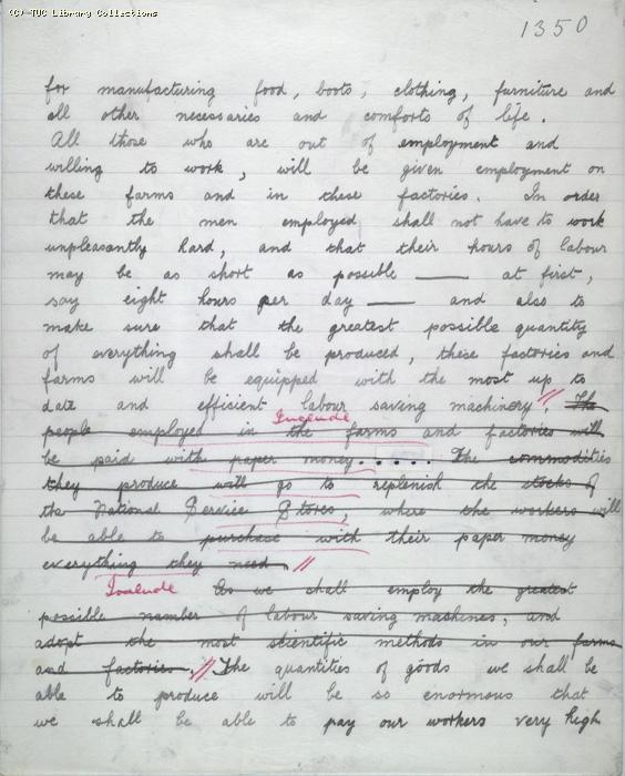 The Ragged Trousered Philanthropists - Manuscript, Page 1350