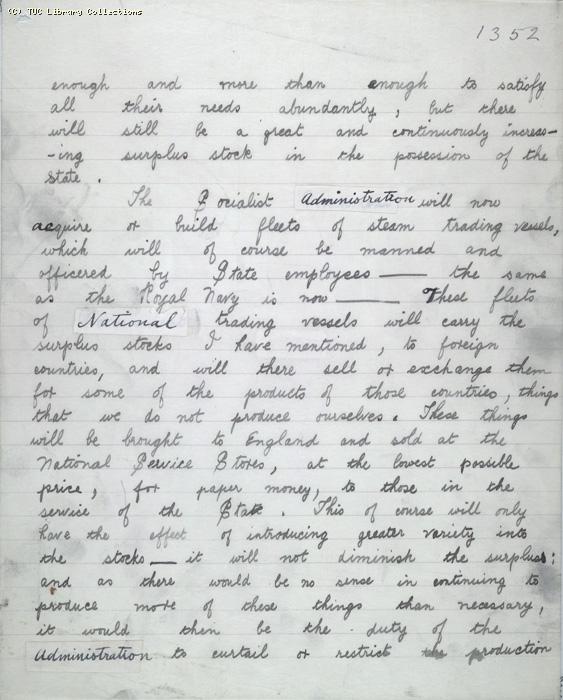 The Ragged Trousered Philanthropists - Manuscript, Page 1352