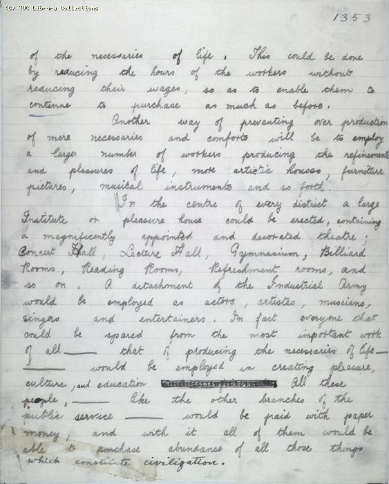 The Ragged Trousered Philanthropists - Manuscript, Page 1353