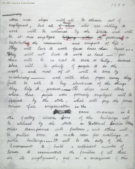 The Ragged Trousered Philanthropists - Manuscript, Page 1356