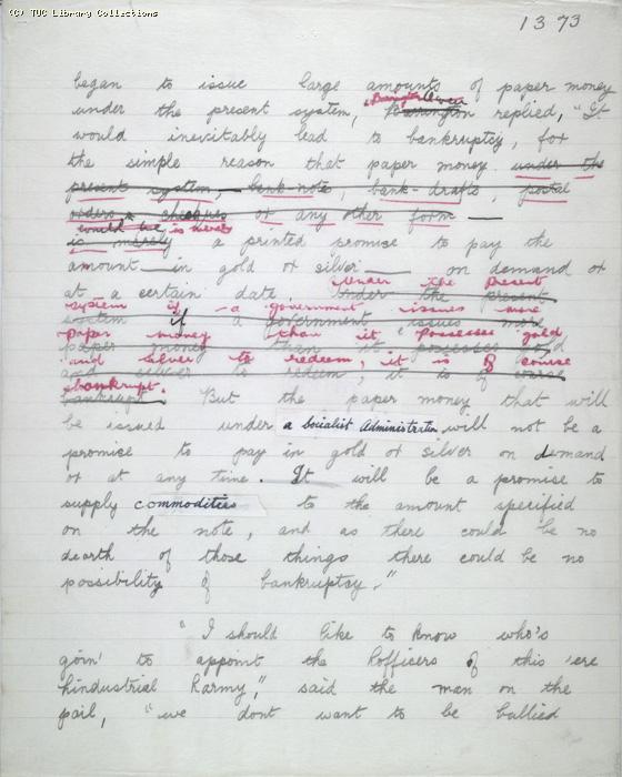 The Ragged Trousered Philanthropists - Manuscript, Page 1373