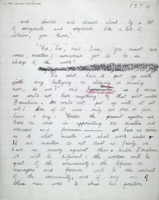 The Ragged Trousered Philanthropists - Manuscript, Page 1374