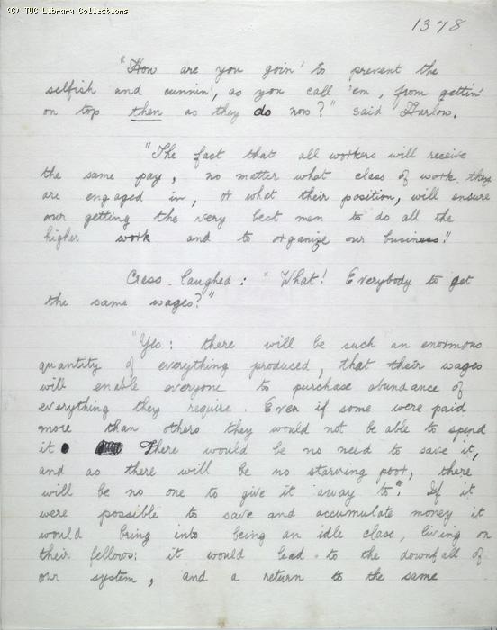 The Ragged Trousered Philanthropists - Manuscript, Page 1378