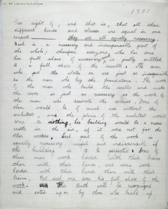 The Ragged Trousered Philanthropists - Manuscript, Page 1381