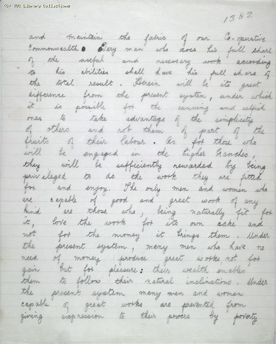 The Ragged Trousered Philanthropists - Manuscript, Page 1382