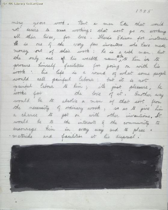 The Ragged Trousered Philanthropists - Manuscript, Page 1385