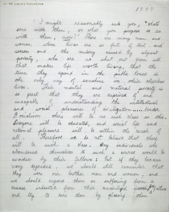 The Ragged Trousered Philanthropists - Manuscript, Page 1388