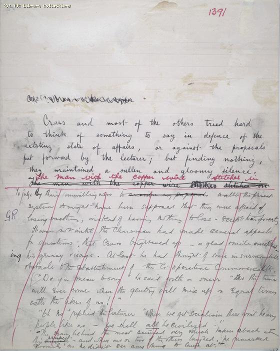 The Ragged Trousered Philanthropists - Manuscript, Page 1391
