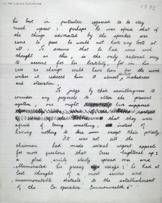 The Ragged Trousered Philanthropists - Manuscript, Page 1392