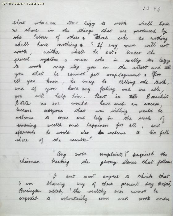 The Ragged Trousered Philanthropists - Manuscript, Page 1396