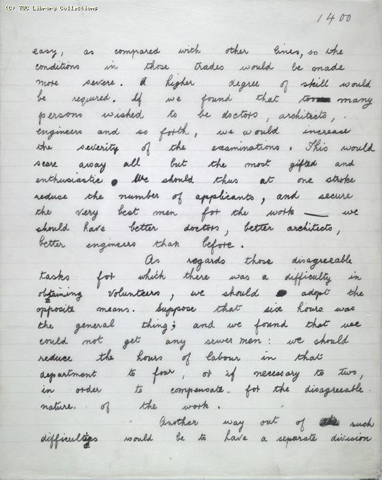The Ragged Trousered Philanthropists - Manuscript, Page 1400