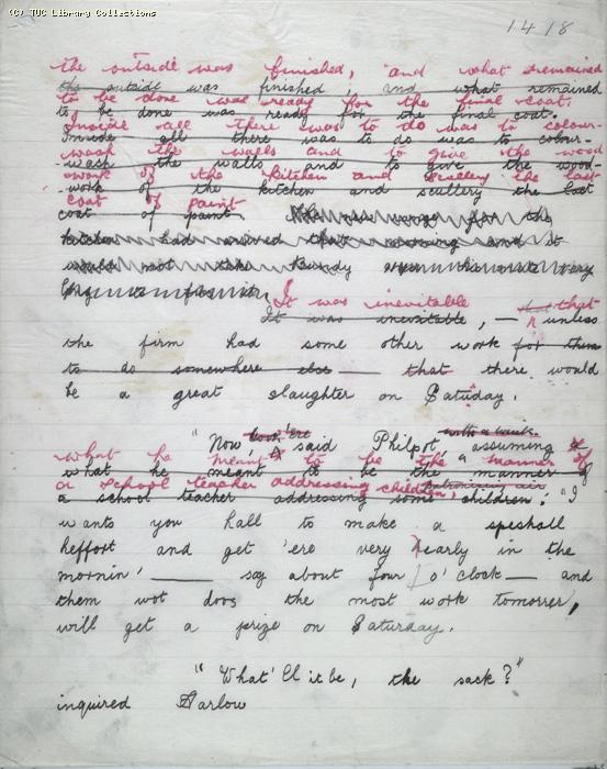 The Ragged Trousered Philanthropists - Manuscript, Page 1418