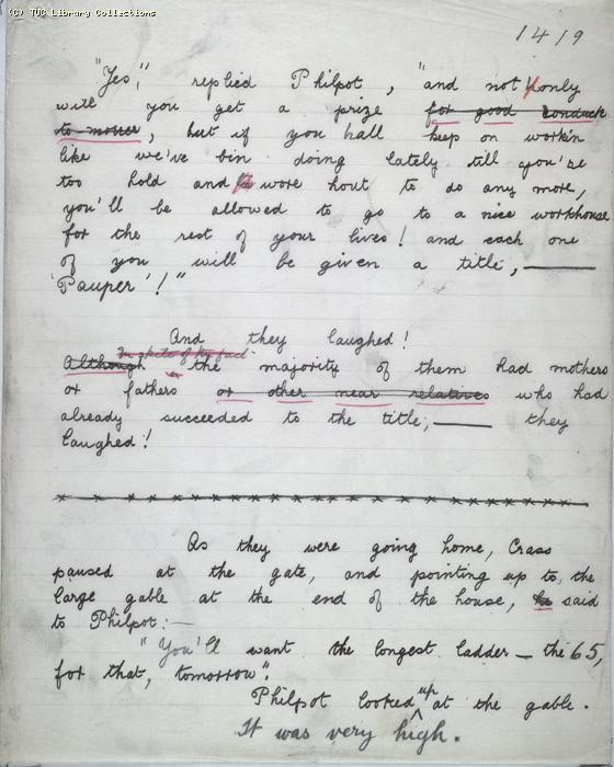 The Ragged Trousered Philanthropists - Manuscript, Page 1419