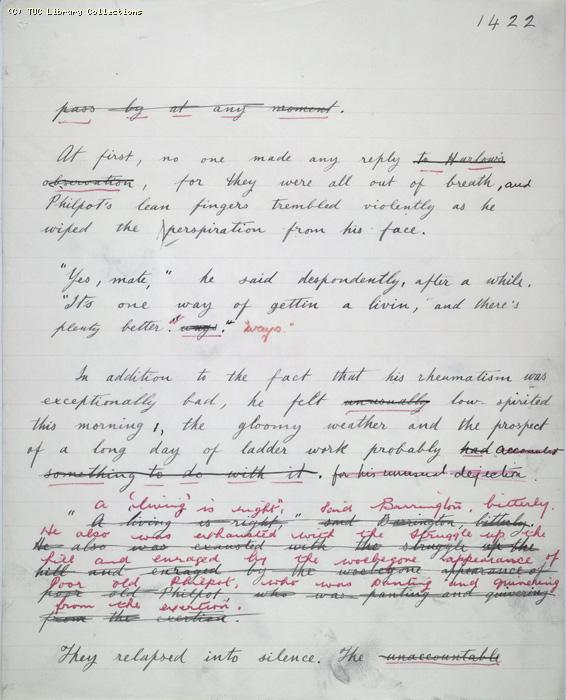 The Ragged Trousered Philanthropists - Manuscript, Page 1422