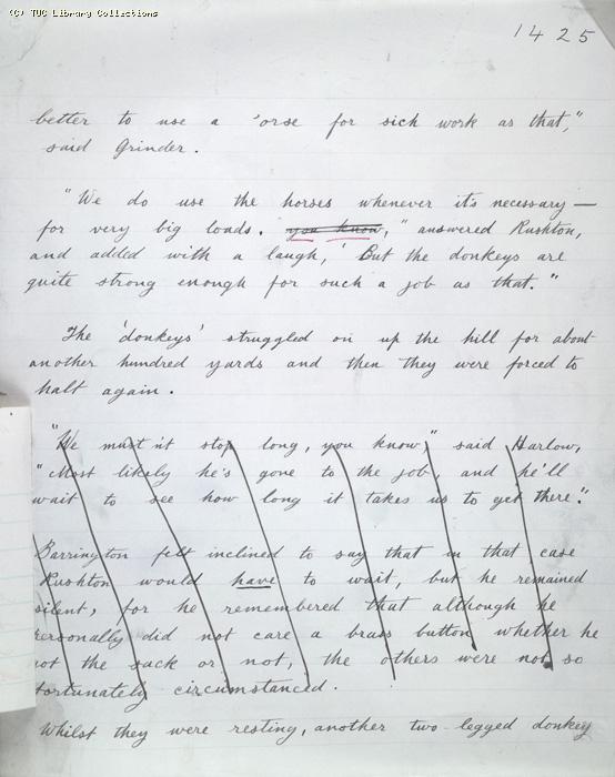 The Ragged Trousered Philanthropists - Manuscript, Page 1425b