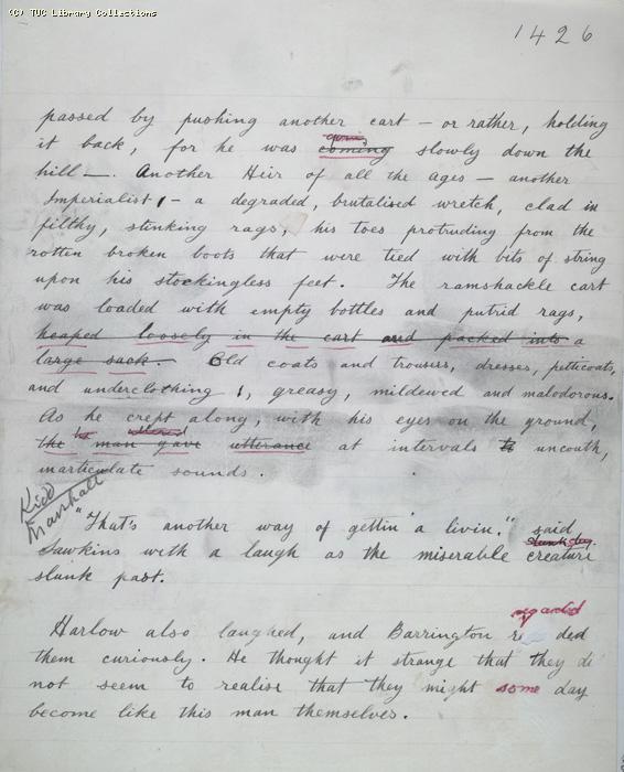 The Ragged Trousered Philanthropists - Manuscript, Page 1426