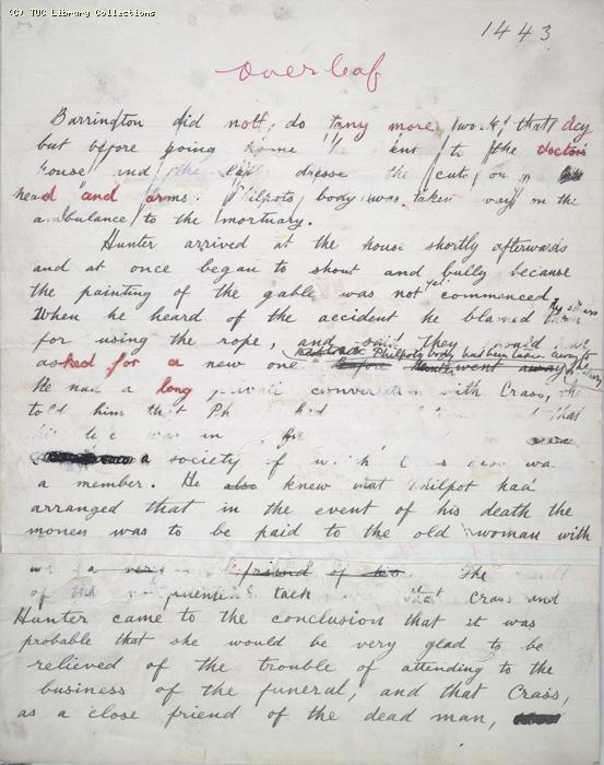 The Ragged Trousered Philanthropists - Manuscript, Page 1443b
