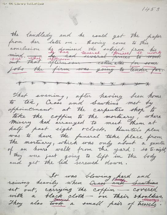 The Ragged Trousered Philanthropists - Manuscript, Page 1453