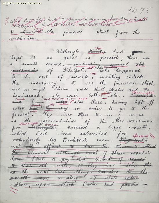 The Ragged Trousered Philanthropists - Manuscript, Page 1475