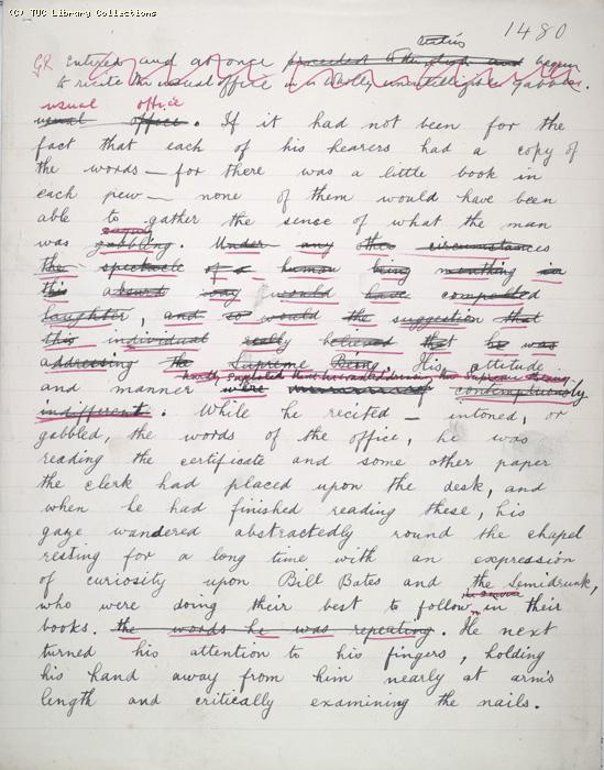 The Ragged Trousered Philanthropists - Manuscript, Page 1480