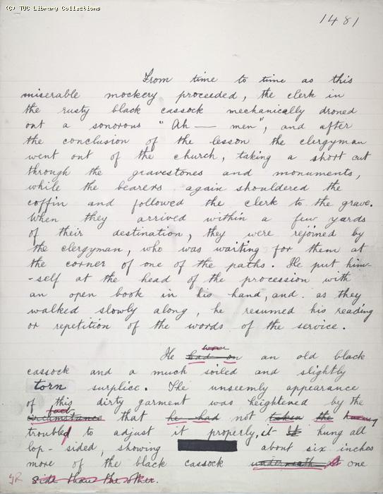 The Ragged Trousered Philanthropists - Manuscript, Page 1481