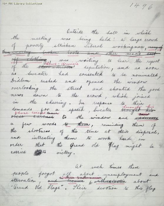The Ragged Trousered Philanthropists - Manuscript, Page 1496