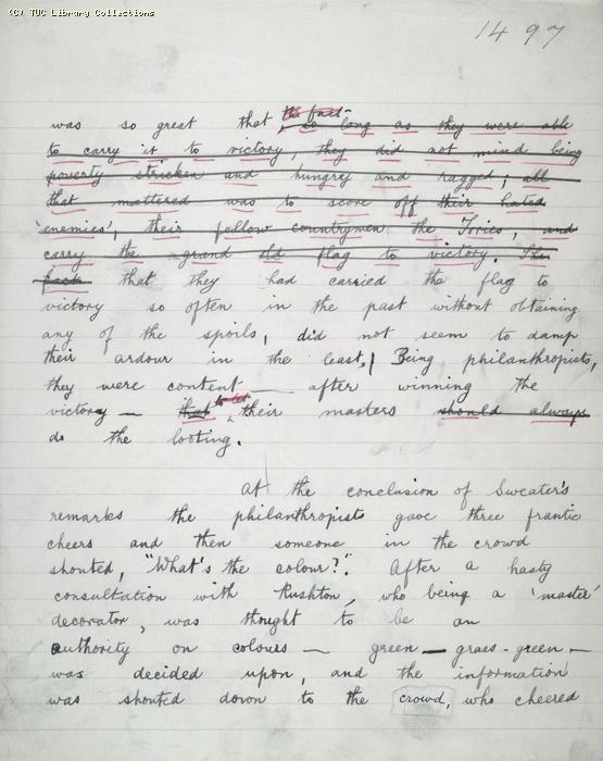 The Ragged Trousered Philanthropists - Manuscript, Page 1497