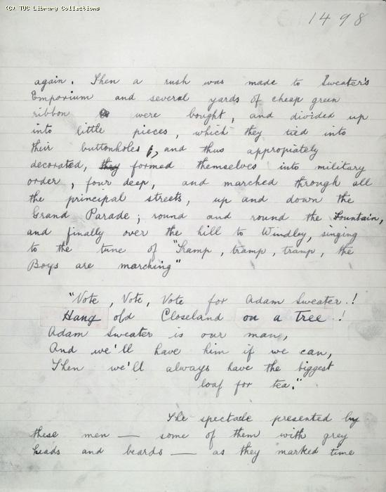 The Ragged Trousered Philanthropists - Manuscript, Page 1498