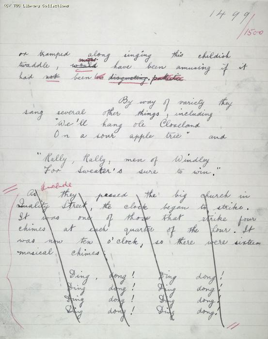 The Ragged Trousered Philanthropists - Manuscript, Page 1499 & 1500