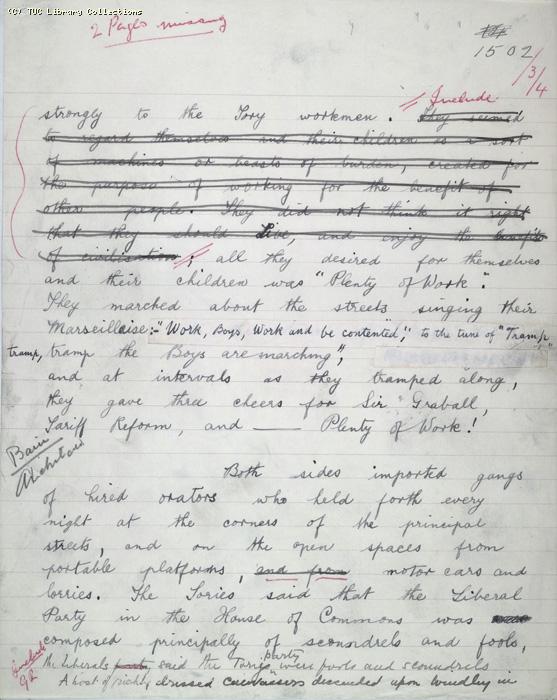 The Ragged Trousered Philanthropists - Manuscript, Page 1502,1503,1504