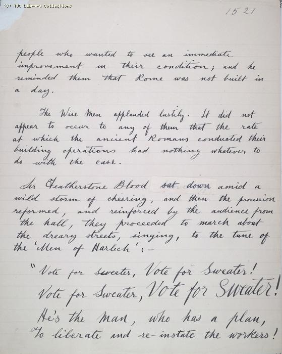 The Ragged Trousered Philanthropists - Manuscript, Page 1521