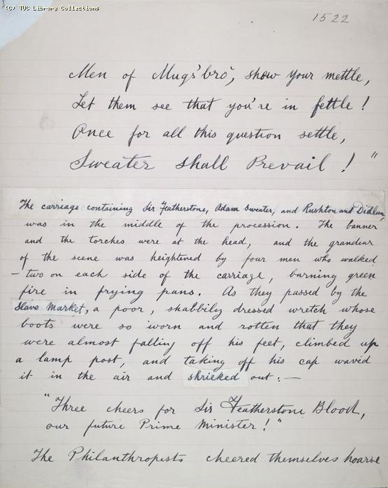 The Ragged Trousered Philanthropists - Manuscript, Page 1522