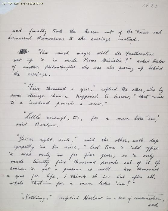 The Ragged Trousered Philanthropists - Manuscript, Page 1523