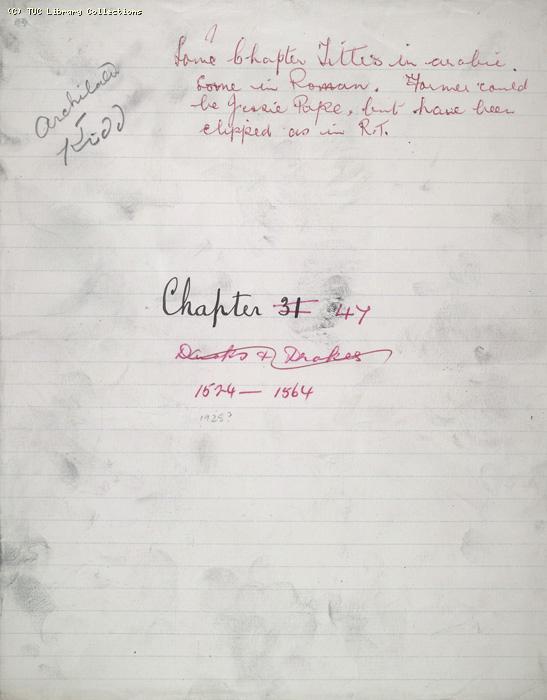 Chapter Page, not numbered