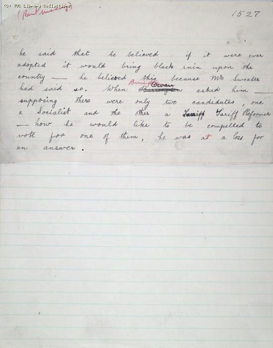 The Ragged Trousered Philanthropists - Manuscript, Page 1527