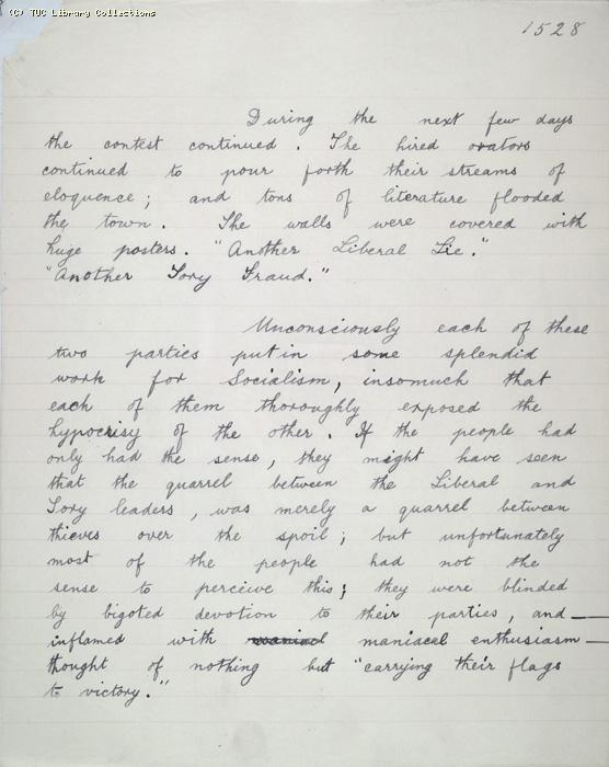 The Ragged Trousered Philanthropists - Manuscript, Page 1528
