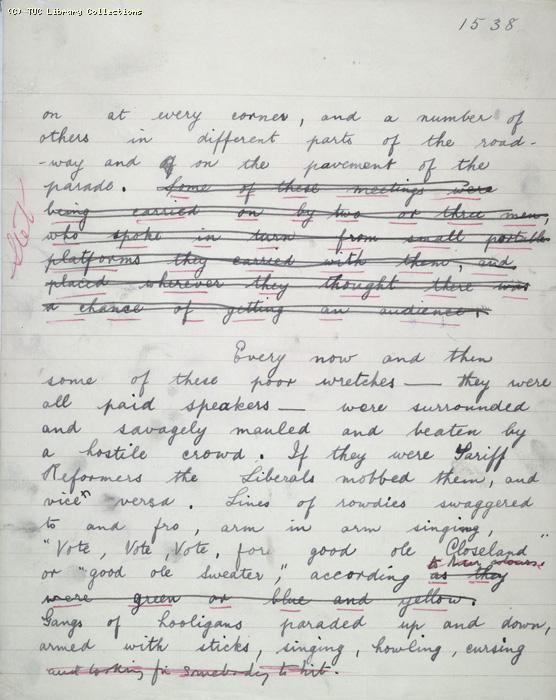 The Ragged Trousered Philanthropists - Manuscript, Page 1538
