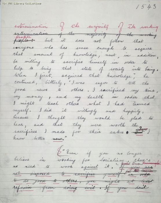 The Ragged Trousered Philanthropists - Manuscript, Page 1543