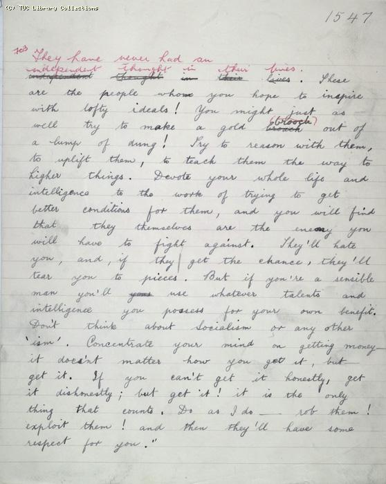 The Ragged Trousered Philanthropists - Manuscript, Page 1547