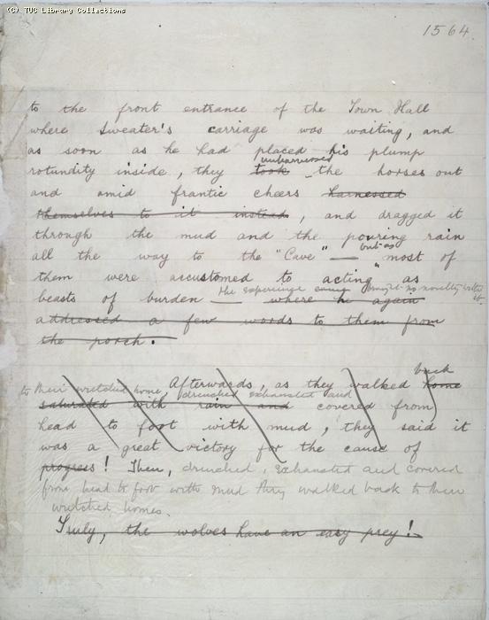 The Ragged Trousered Philanthropists - Manuscript, Page 1564c